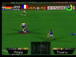 International Superstar Soccer 64 (Europe) In game screenshot